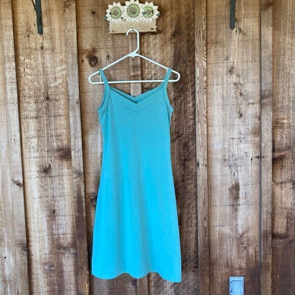 Patagonia V-neck Sleeveless Vitality Shelf-bra Athletic Organic Cotton Dress - Picture 2 of 7